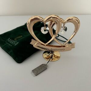 MATASHI Gold Heart Anniversary Ornament